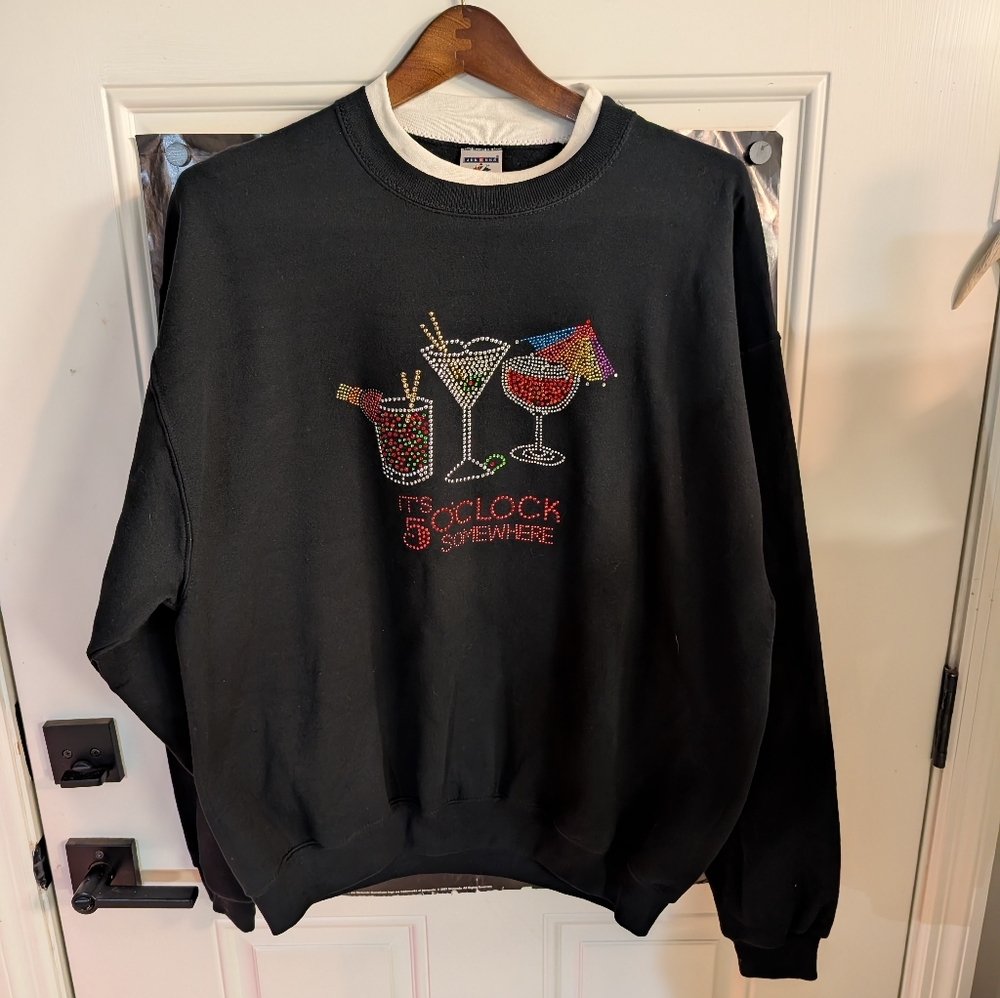 Vtg. Grandma "5 O'clock Somewhere" Sweatshirt